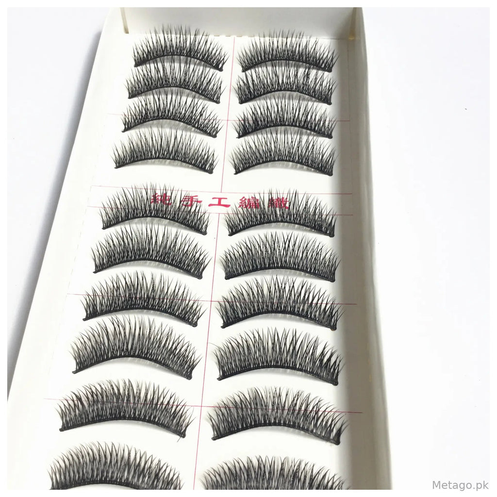 018 Taiwan Semi-Handmade False Eyelashes 10 Pairs