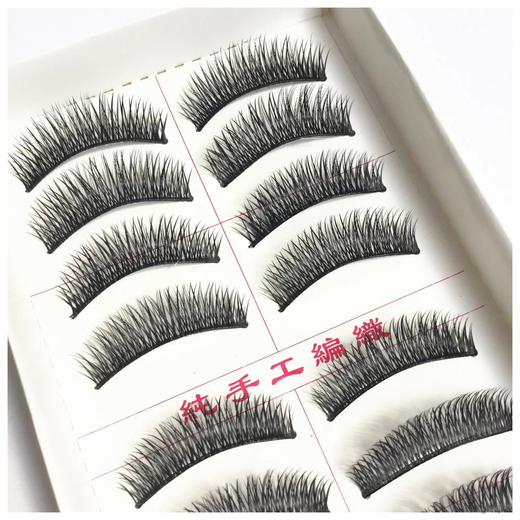 018 Taiwan Semi-Handmade False Eyelashes 10 Pairs