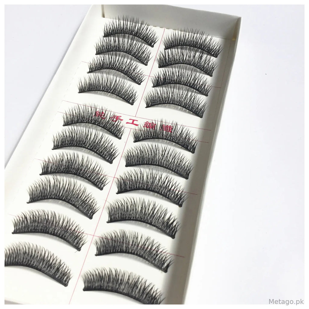 018 Taiwan Semi-Handmade False Eyelashes 10 Pairs