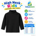 1 Pc Boy's Stitched Cotton Plain Highneck