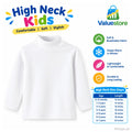 1 Pc Boy's Stitched Cotton Plain Highneck