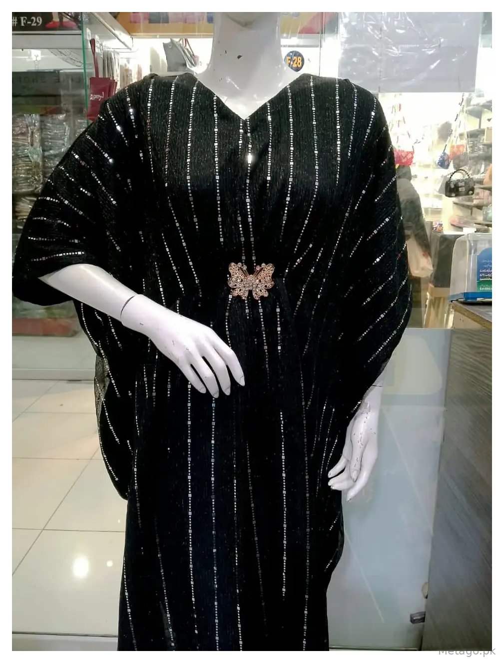 1 Pc Women's Stitched Moonlight Printed Kaftan
