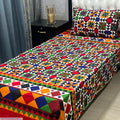 2 Pcs Crystal Cotton Printed Single Bedsheet