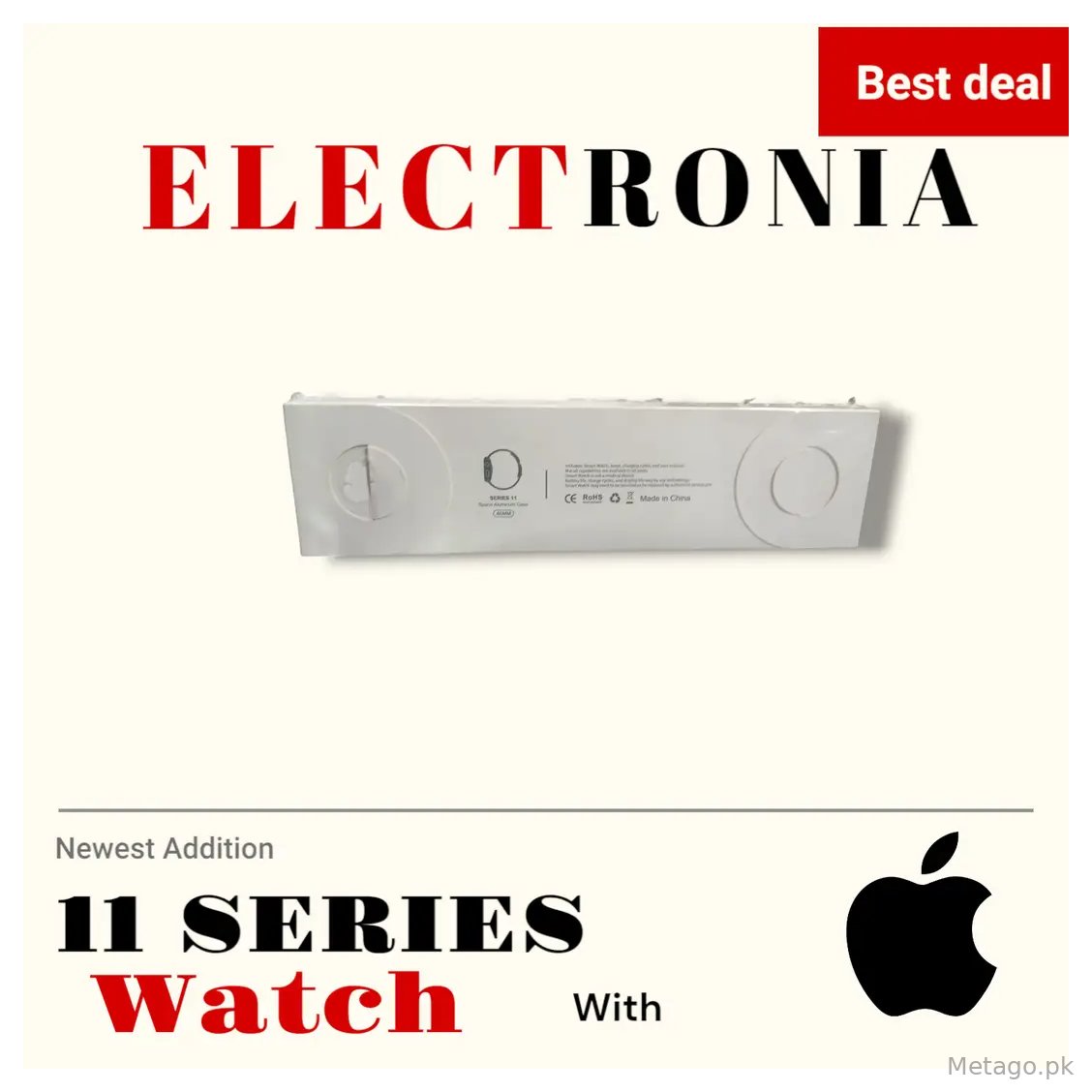 11 series smartwatch with Apple logo for Android and IOS