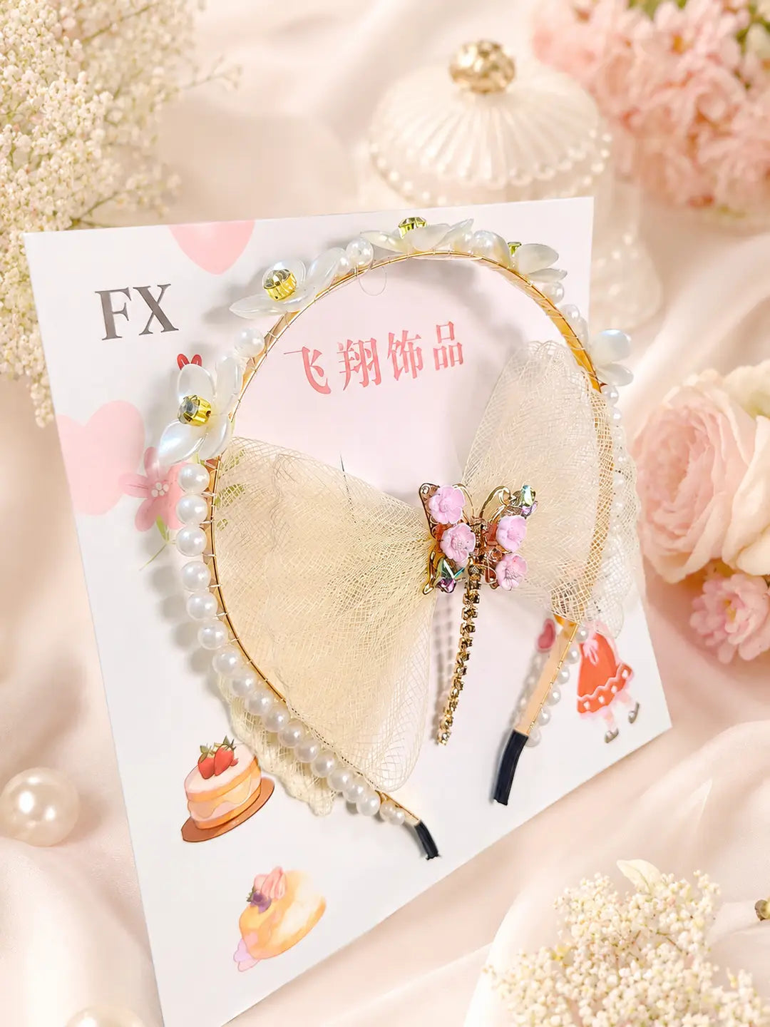Girl's Fancy Hair Band Hair Pins Pack