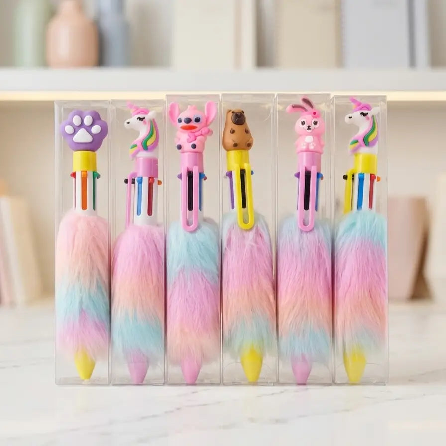 2 Pcs Funky Design 10 In 1 Color Pen For Kids 2
