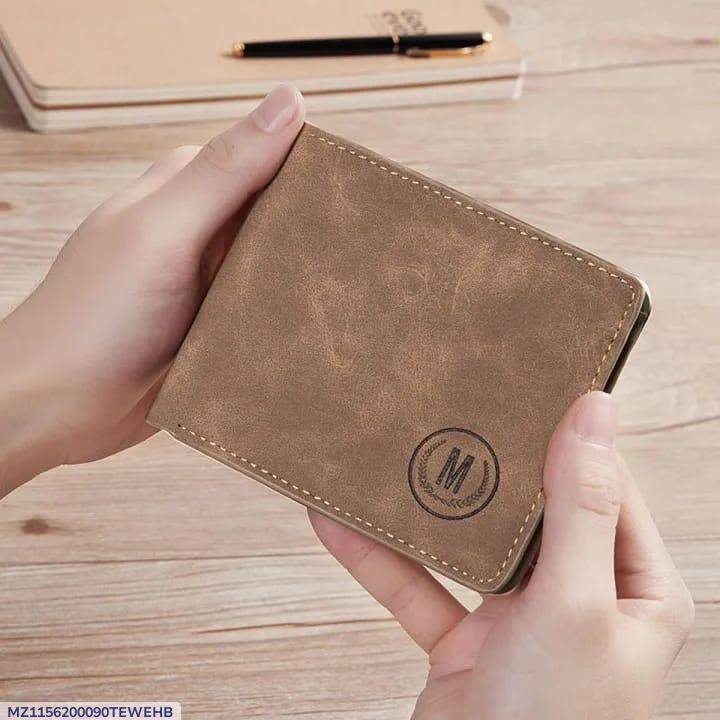 Men's Genuine Leather Wallet with Subtle Logo