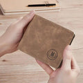 Men's Genuine Leather Wallet with Subtle Logo