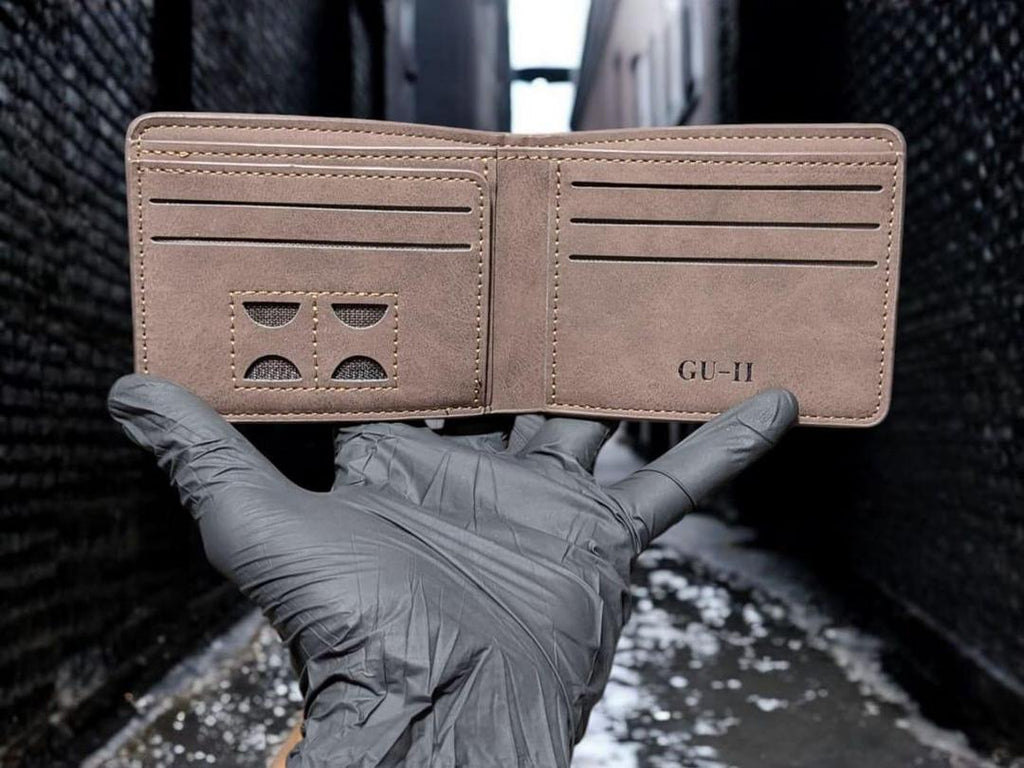 Men's Genuine Leather Wallet with Subtle Logo