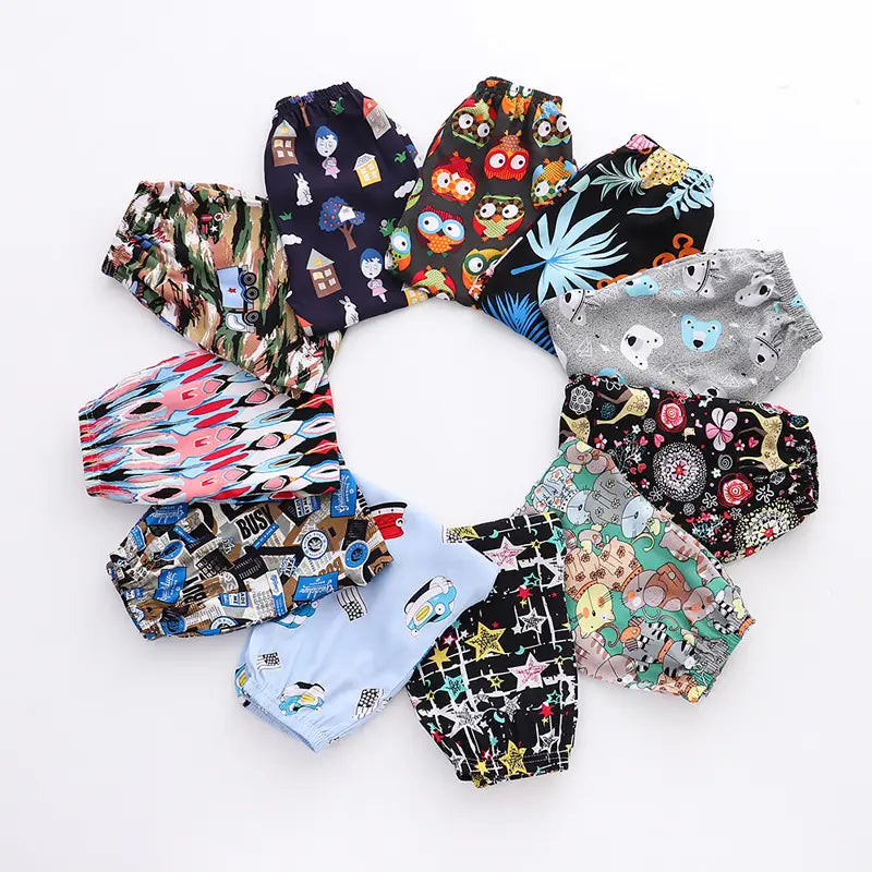 Kids Cotton Anti-Mosquito Pants Summer Multicolor