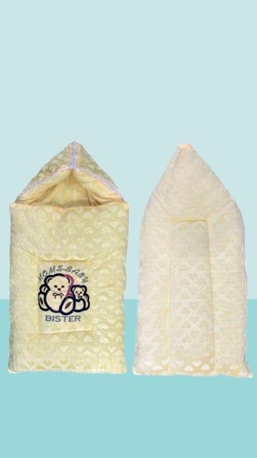 Baby Carry Nest Yellow Fleece Hooded Lightweight
