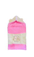Baby Hooded Velvet Blanket Pink Yellow Bear Ears