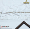 Men's Embroidered Acrylic Shawl White Winter Warm