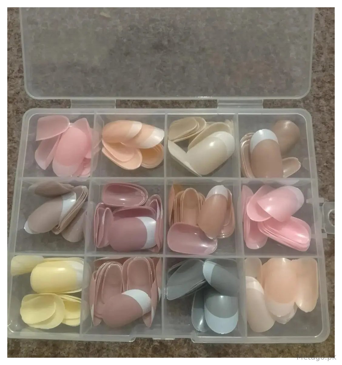 144 Pcs French Tip Nails With Free Nail Glue
