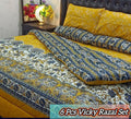Stylish 6 Pcs Cotton Salonica Printed Razai Set