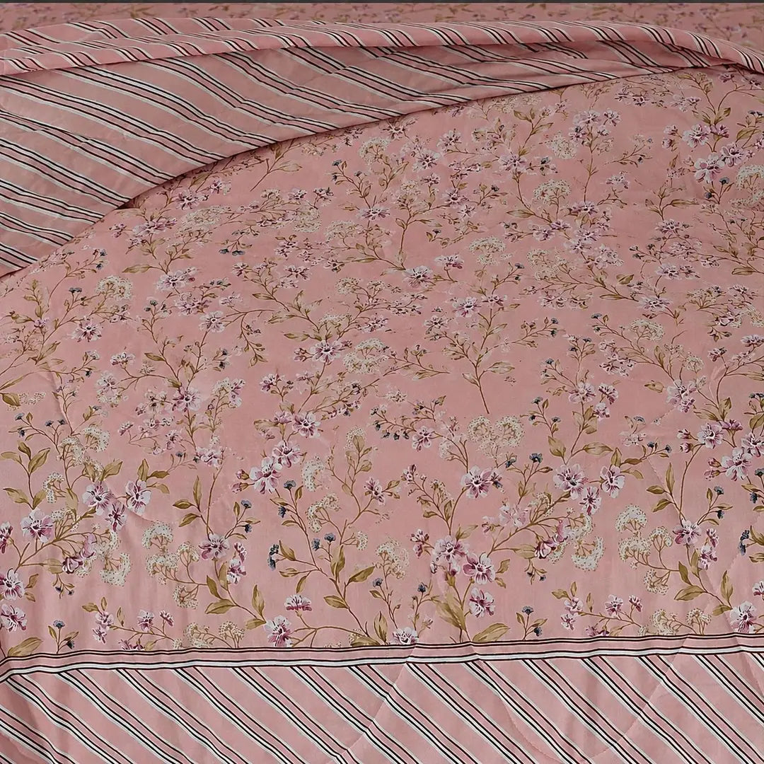Exclusive 6 Pcs Cotton Salonica Printed Double Razai Set