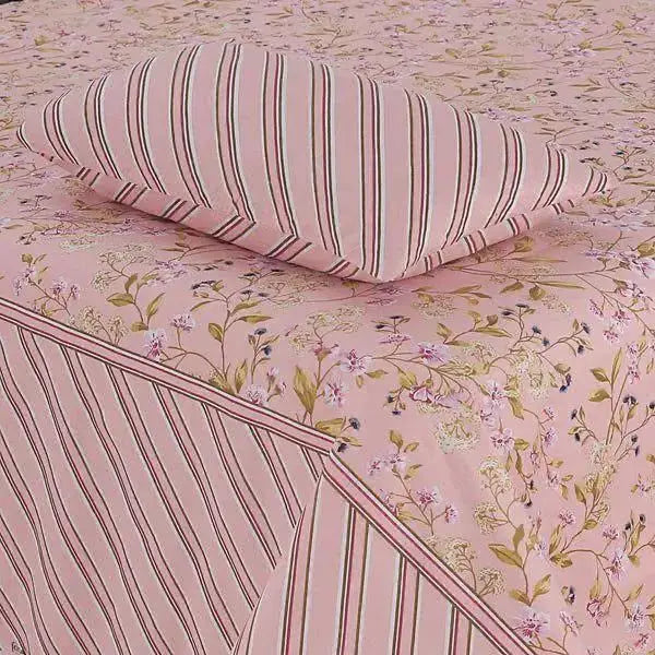 Exclusive 6 Pcs Cotton Salonica Printed Double Razai Set