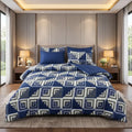 Exclusive 6 Pcs Cotton Salonica Printed Double Razai Set