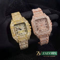 Luxury iced out crystal Dial Watch