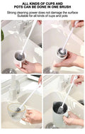 Premium Silicone Bottle Brush Set for Kitchen Cleaning