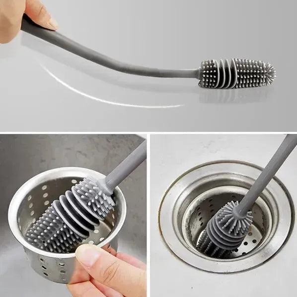Premium Silicone Bottle Brush Set for Kitchen Cleaning