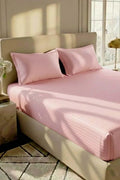 Pink Micro Cotton Double Bed Sheet Set 3 Pcs