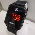 Modern Bluetooth Smartwatch with LED Display & Silicone Strap