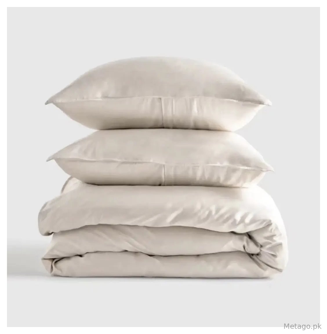 2 Pcs Crystal Cotton Plain Razai Cover