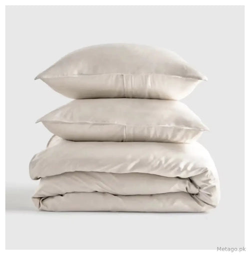 2 Pcs Crystal Cotton Plain Razai Cover
