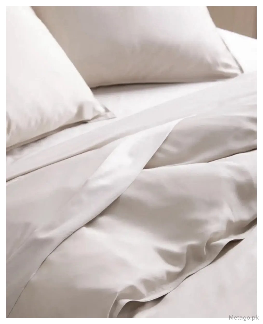 2 Pcs Crystal Cotton Plain Razai Cover