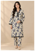 2 Pcs Women's Stitched  Printed Shirt And Trouser