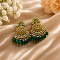 Flash Design Gold Plated Artificial Stones Earrings