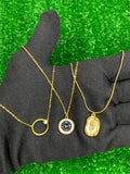 Pack of 3PCS Multi Layered Gold Plated Pendants