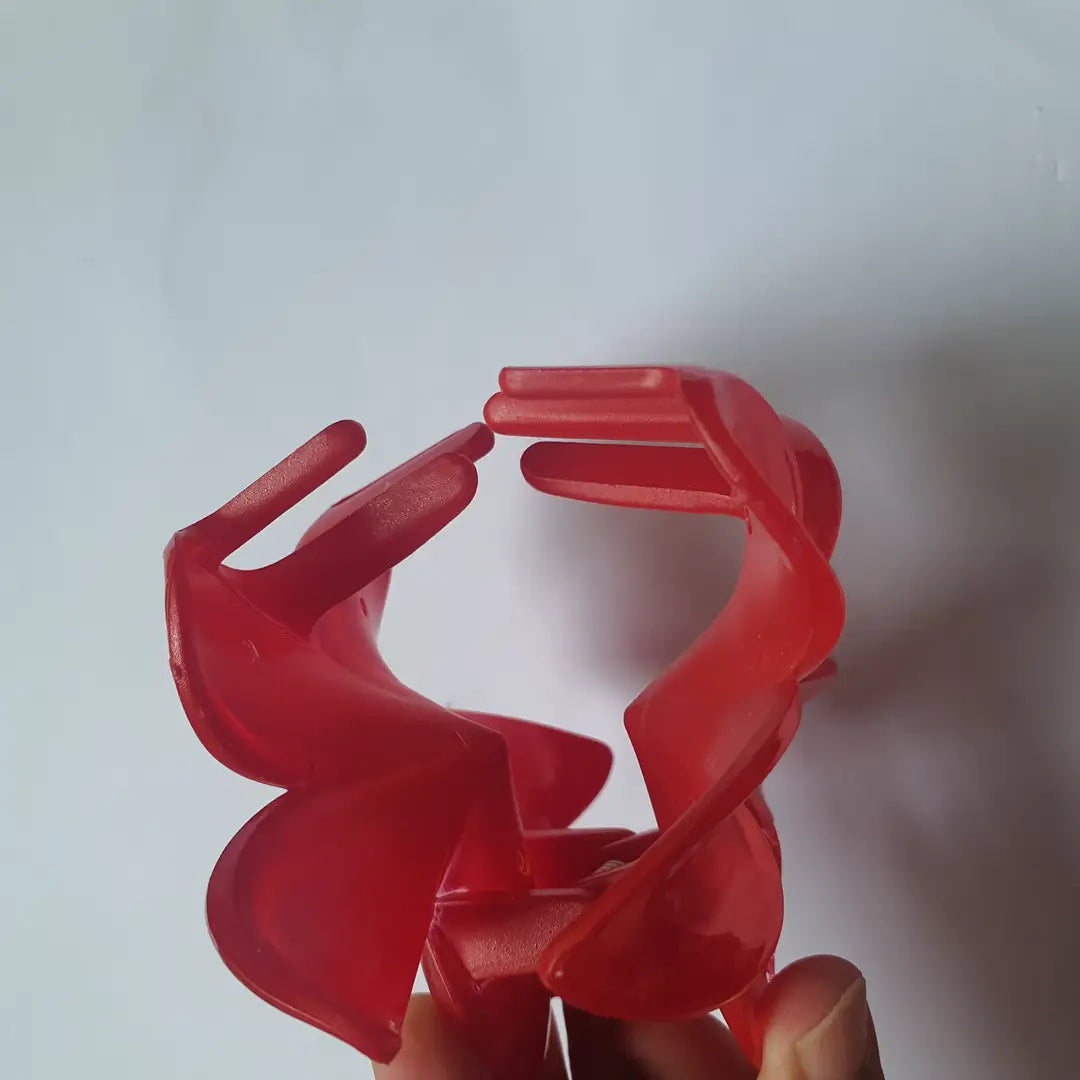 Flower Design Resin Plating Resin Hair Claw