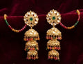 Bridal Gold Plated Crystal Jhumka