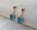 Retro Design Gold Plated Crystal Earrings