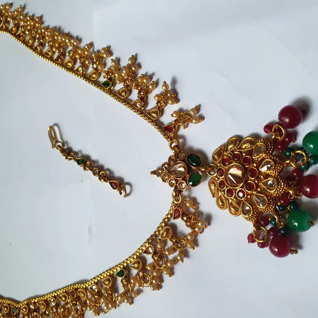 Noratan Design Gold Plated Kundan Matha Patti