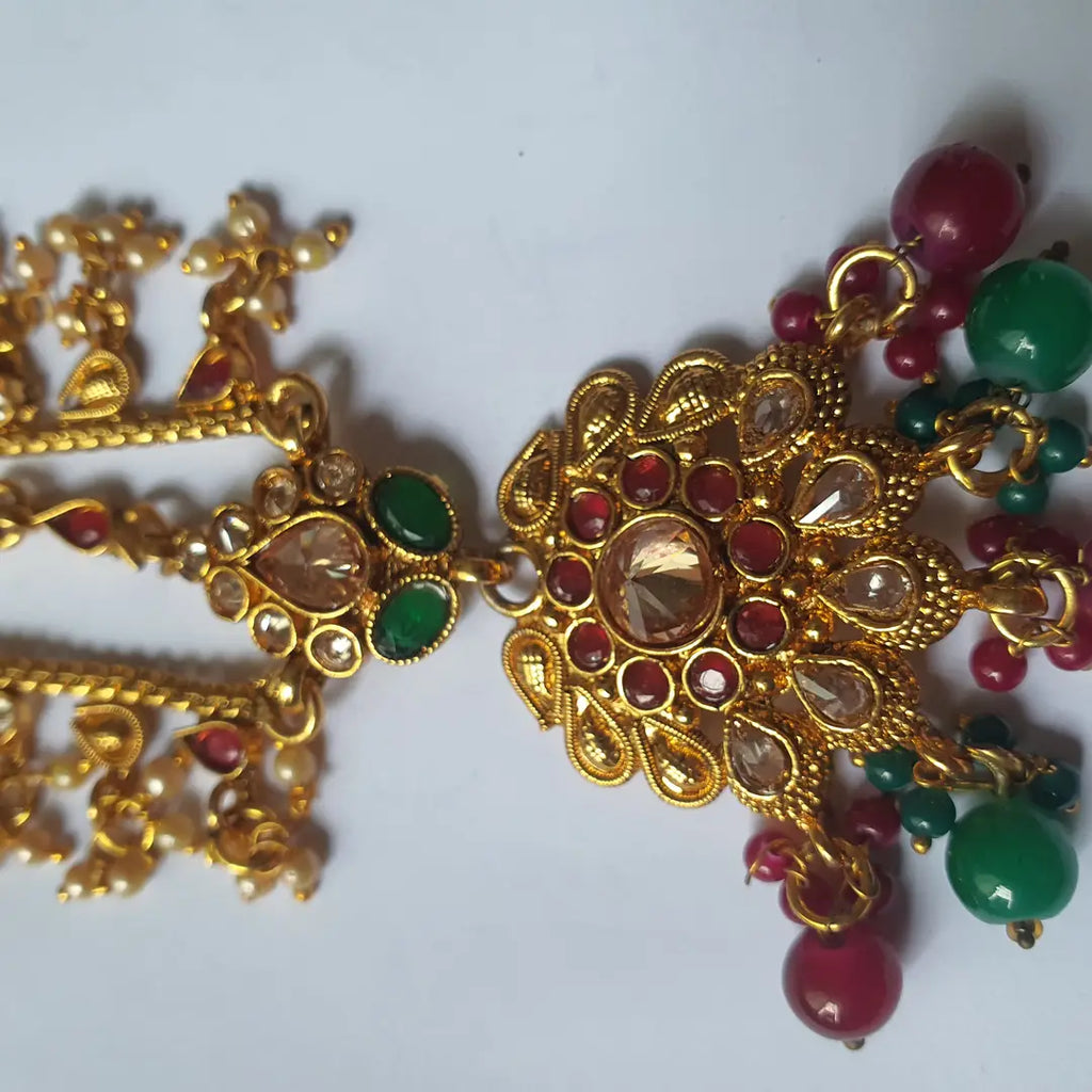 Noratan Design Gold Plated Kundan Matha Patti