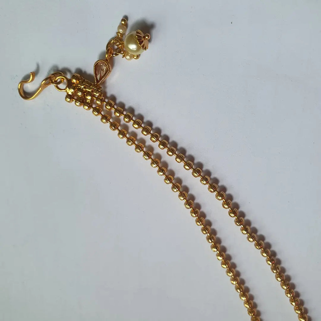 Noratan Design Gold Plated Kundan Matha Patti
