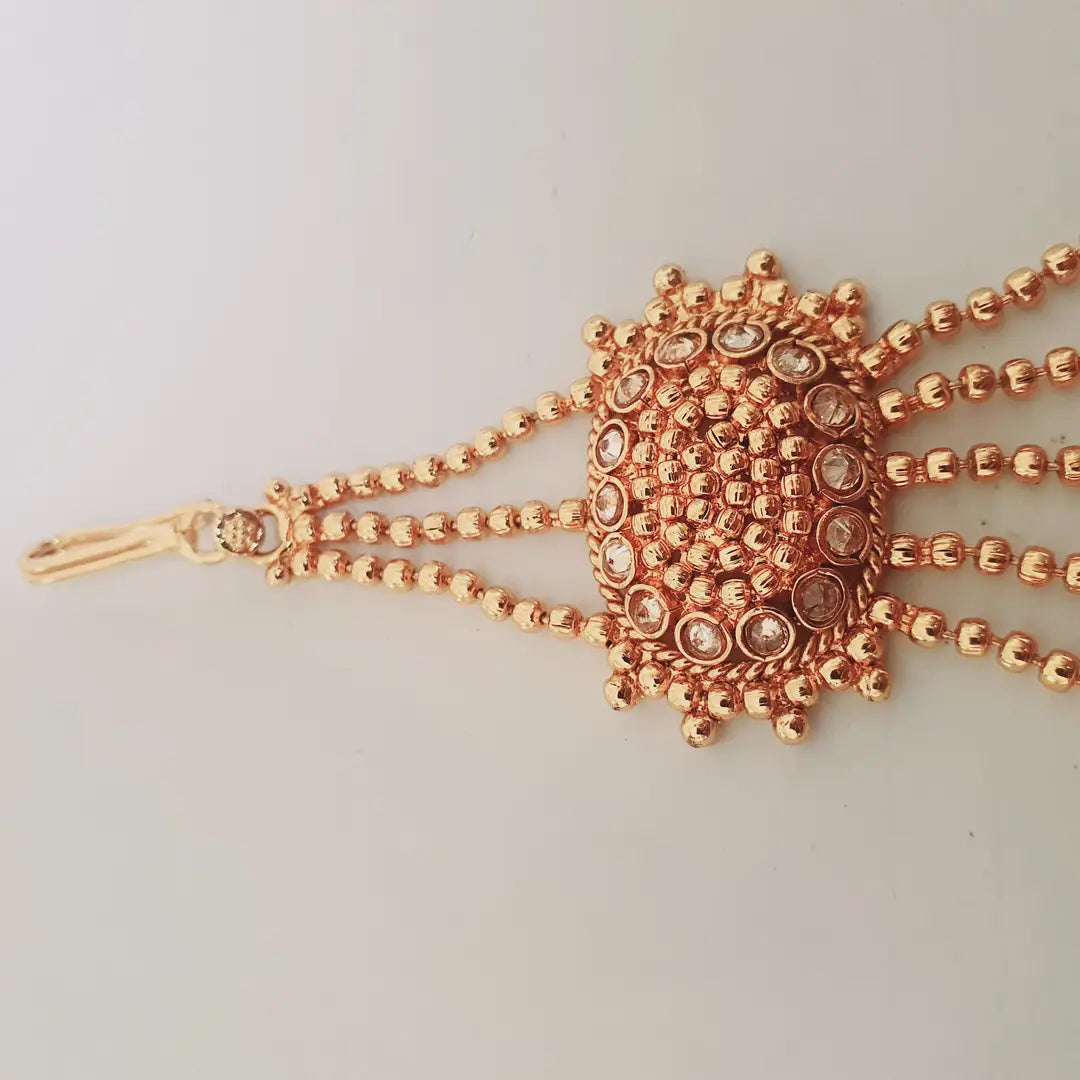 Noratan Design Gold Plated Kundan Jhumar