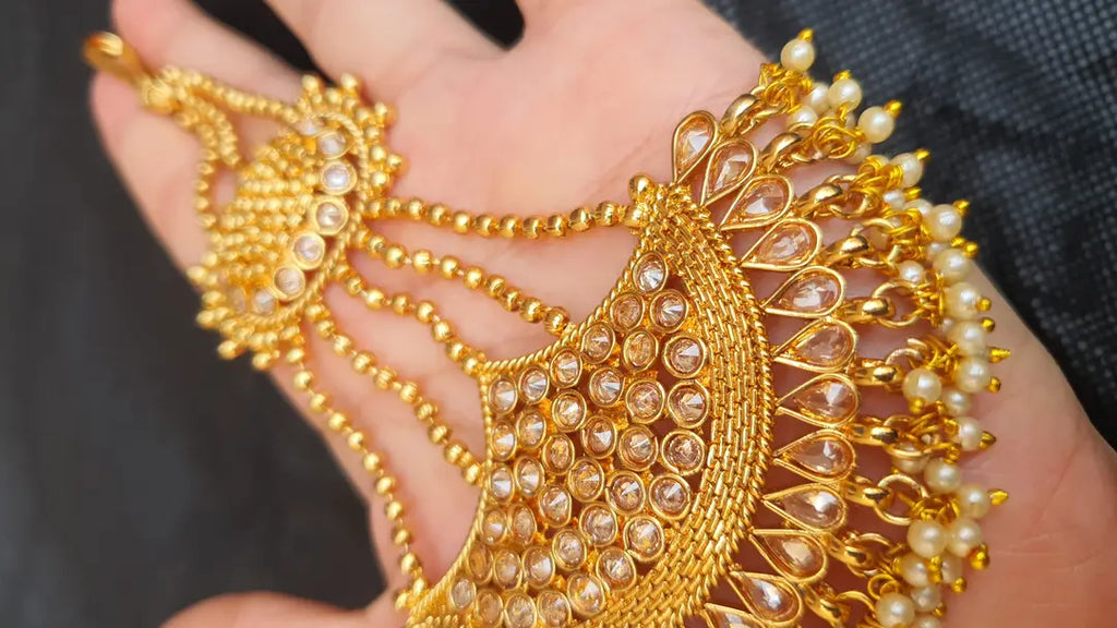 Noratan Design Gold Plated Kundan Jhumar