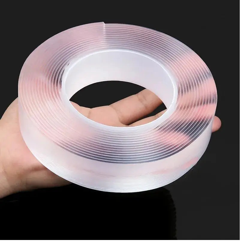 Double Sided Tape for Walls Heavy Duty Removable Mounting Tape Strong Adhesive Washable and Reusable Tape Wall Tape for Picture Photo Carpet Decoration Poster Tape Roll