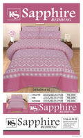 3 Pcs Cotton Printed Double Bedsheet