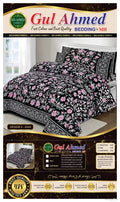 3 Pcs Cotton Printed Double Bedsheet