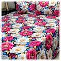 3 Pcs Micro Cotton Printed Double Bedsheet