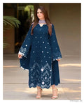 3 Pcs Women's Unstitched Embroidered Suit(f&f)