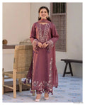 3 Pcs Women's Unstitched Embroidered Suit(f&f)