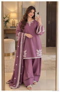 3 Pcs Women's Unstitched Embroidered Suit