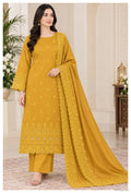 3 Pcs Women's Unstitched Embroidered Suit