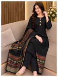 3 Pcs Women's Unstitched Printed Suit(f&f)